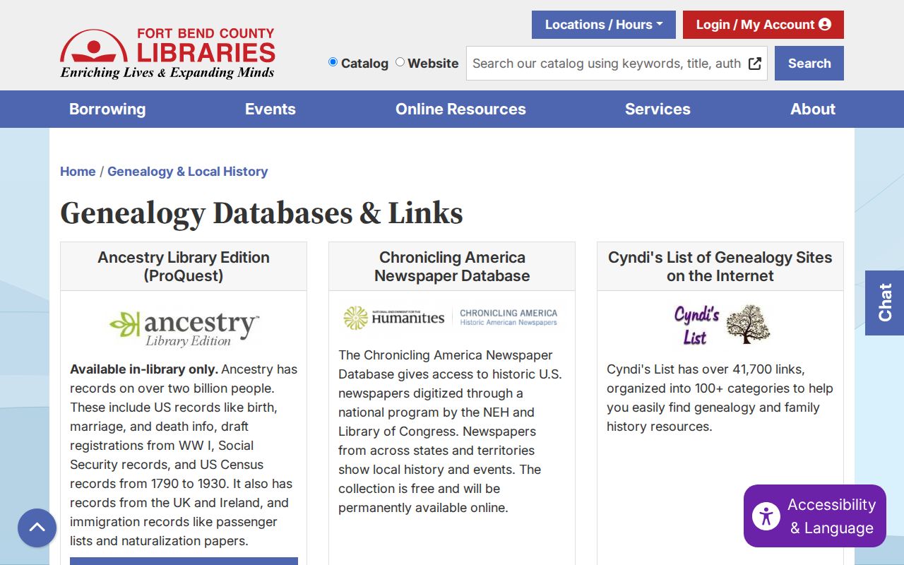 Sienna city directory genealogy databases at Fort Bend Libraries